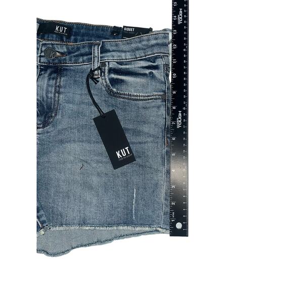 NWT Kut From The Kloth Gidget Fray Shorts Size 6 - Picture 8 of 9